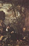 Salvator Rosa Democritus in Meditation (mk08) Spain oil painting artist
